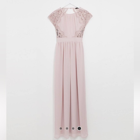 ASOS TNFC Bridesmaid Maxi Dress with Open Back and Lace - Picture 4 of 4